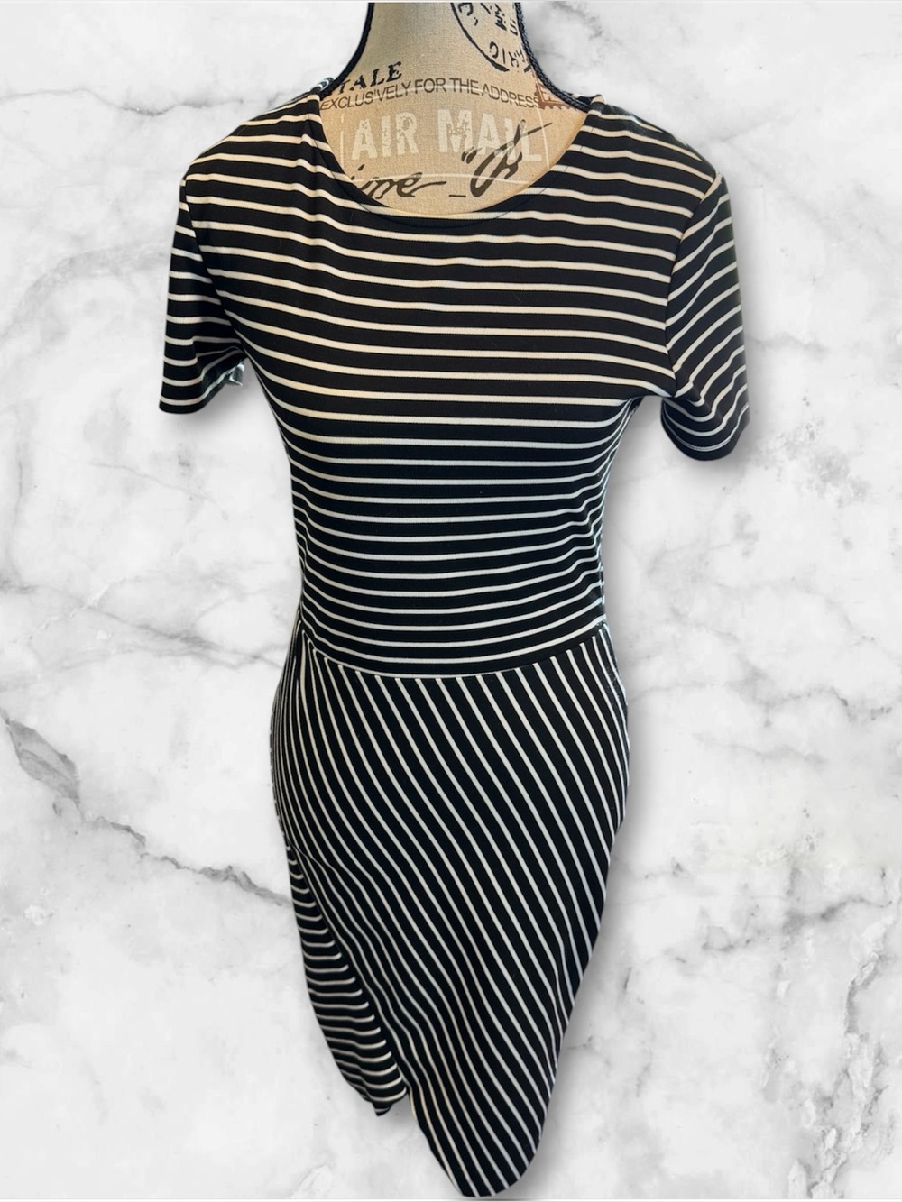 Zara Trafaluc Bodycon Striped Midi Dress